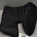 Cushion Lab Patented Pressure Relief Seat Cushion for Long Sitting Hours on Office & Home Chair - Extra-Dense Memory Foam for Soft Support. Car Pad for Hip, Tailbone, Coccyx, Sciatica - Black