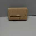 Women's Bifold Vegan Leather Wallet RFID Blocking with Leaf Pendant, Compact Card Holder Organizer, Zipper Coin Pocket, ID Window, Multi Card Slots (taupe)