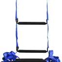 Emergency Fire Escape Ladder 32.8 Feet Portable Safety Rope Ladder Emergency Escape Ladders for 2-3 Story Homes for Windows, Balconies, and Sailboats, Kayaks, Etc