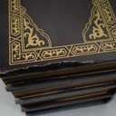 2 Pack Decorative Book Boxes Wooden Antique Book Decorations Vintage Book Storage Box (Style A)