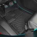 Floor Mats for Nissan Altima 2013-2018 Car Accessories Set All Weather Rubber TPE Tech Black Trunk Cargo Liner & Front Rear Tapetes Custom Fit Carpets for Altima 2018 2017 2016 2015 2014 2013