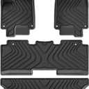 MVMOWSOTC Compatible for Odyssey 7 Seats 2018-2025 TPE Floor Mats & Cargo Liners, All Weather Backrest Mats Trunk Mat TPE Heavy Waterproof Pads(4PCS Set) 