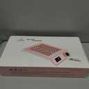 Kredioo Nail Dust Collector Rechargeable Professional 10 Speeds Nail Tech Must Haves Christmas Gift, Reusable Filter, Large Vacuum Area, Quiet Turbo Fan, Cordless Portable, Pink