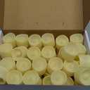 Homemory 48-Pack Novelty Flickering Flameless Tea Lights Candles, 200+Hours Battery-Operated LED Fake Candles for Wedding Table Centerpieces,Proposal,Anniversary, Ivory Base, 1.5''  H1.3'' (Warm White Glow, Ivory Base)