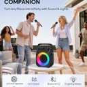 Karaoke Machine, Portable Bluetooth Speaker with 2 Wireless Microphones