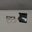 Gaoye 2 Pack Blue Light Blocking Glasses, Retro Round Eyewear Frame Anti Eyestrain Computer Glasses for Women Men - GY1688 (Pink+Tea Leopard)