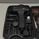 LifePro Sonic Massage GunDeep Tissue Quiet Handheld Percussion Massager for Athletes, Pain Relief & Recovery 8 Heads, 5 Speeds, Long Battery (1 Count (Pack of 1), Black)