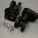 1 Pair Luggage Suitcase Wheels, Trunk Wheels, Luggage Wheel Spare Part Universal Wheel Replacement Luggage Suitcase Wheels for Luggage Suitcase Trolley, Mute Double Row Wheels (defult)