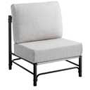 HollyHOME Mid Century Modern Accent Chair, Comfy Reading Chair with Soft Cushion, Metal Frame Fabric Large Lazy Chair, Upholstered Lounge Sofa Chairs for Living Room, Bedroom, Balcony, Camel&Blue