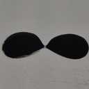 Niidor Adhesive Bra Strapless Sticky Invisible Push up Silicone Bra for Backless Dress with Reusable Nipple Covers (Black)
