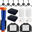 RV2310AE Replacement Parts for Shark AV2310AE/RV2320S/RV2300S/UR2350AE/UR2360S Matrix Robot Vacuum Cleaner,1 Main Brush Roller, 6 Side Brushes, 2 HEPA Filters, 2 Foam Filters(Not for RV2300/RV2310)