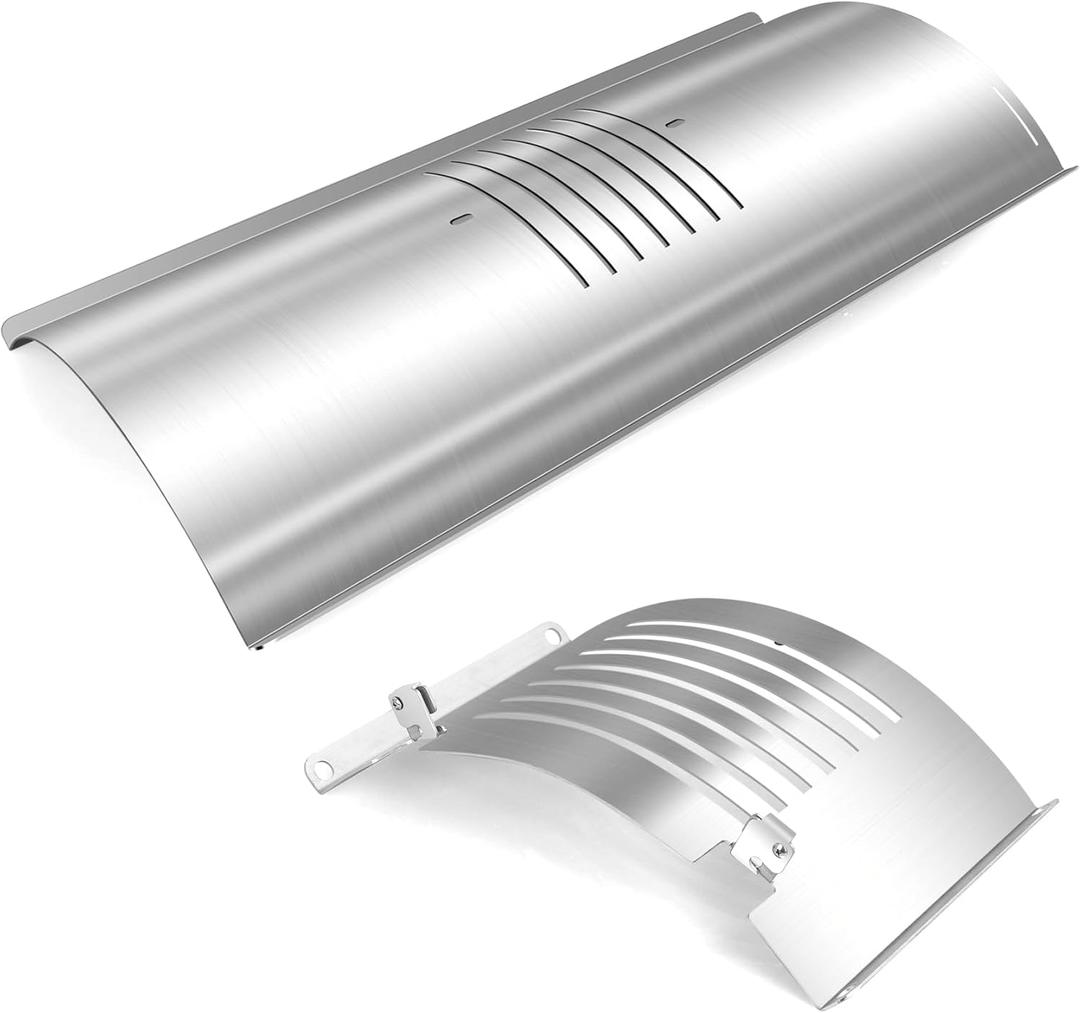Flame Broiler Kit for Pit Boss Smoker Grill Replacement Parts,Compatible with PB1000, PB1100, PB1150, PB1600 Series and for Pro Series 1100 (PB1100PS1)Pellet Grills,Includes Main Plate and Slide Cover