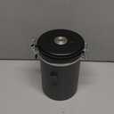 HAIOOU Airtight Coffee Canister, 22OZ Large Stainless Steel Coffee Bean Storage Container with Date Tracker, Measuring Scoop, CO2 Releasing Valves and Mini Tongs for Beans, Grounds and more - Gray