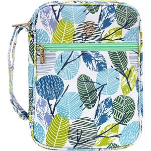 G-LEAF Bible Cover Case/Book Cover, Bible Case for Women, Bible Cover Bags Floral Pattern With Handle Fits for Standard Size Bible, 9.5x6.7x2.5 In