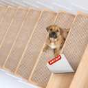MBIGM 8" X 30" (15 in Pack) Non-Slip Carpet Stair Treads Non-Skid Safety Rug Slip Resistant Indoor Runner for Kids Elders & Pets with Reusable Adhesive - Cornstalk - Carpet Pads for Stairs