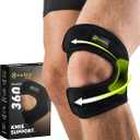 GARNO Knee Brace Plus Size, Dual Patella Tendon Support Strap, Adjustable Neoprene Stabilizer for Meniscus Tear, Arthritis, Tendonitis, MCL, ACL, Pain Relief, Recovery, Running, Men & Women; XL