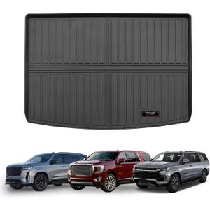 Custom for 2021-2026 Suburban/GMC Yukon XL/Cadillac Escalade ESV Cargo Mats Trunk Liner All Weather TPE Protection Mat Accessories (Only for 2021-2026 Suburban/Yukon XL/Escalade ESV)