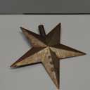 9 Inch Rusty Christmas Star Tree Topper Rustic Star Farmhouse Christmas Tree Topper Vintage Metal Xmas Tree Top Star for Home Indoor Outdoor Decorations