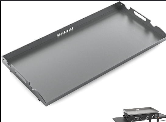 Upgrade Flat Top Griddle Replacement Top for 36" Blackstone Griddles 1554 1820 1818 1825 1560, Steel Griddle Top Replacements with Rear Grease System & Handy Handle for Blackstone 36-Inch Griddles