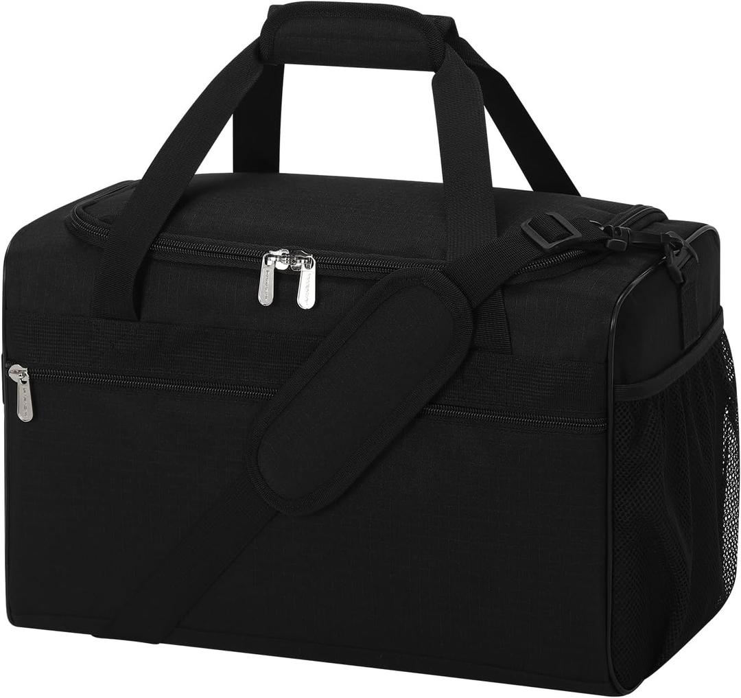 iFARADAY 20L Small Duffle Bag for Gym - Carry On Personal Item Travel Duffle Bag, Weekender & Overnight Bag for Travel, Sports, Workout (Black)