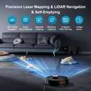 Robot Vacuum,11500Pa Suction,LiDAR Navigation,Self-Emptying,Pet Hair
