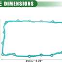 Motoforti Transmission Oil Pan Gasket, Transmission Filter Gasket, for Chevrolet Camaro 2.0L L4 - Gas 2017-2023, Rubber, No.24297886/24269333/24290546, Green