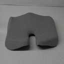 C CUSHION LAB Patented Pressure Relief Seat Cushion for Long Sitting Hours on Office/Home Chair, Car, Wheelchair - Extra-Dense Memory Foam for Hip, Tailbone, Coccyx, Sciatica - Light Grey