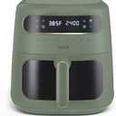 CRUX x Marshmello 8.0 QT Digital Air Fryer with TurboCrisp Technology, Touch Screen Temperature Control, Timer and Auto Shut-off, Fully Programmable, Silicone Liner Included, Olive