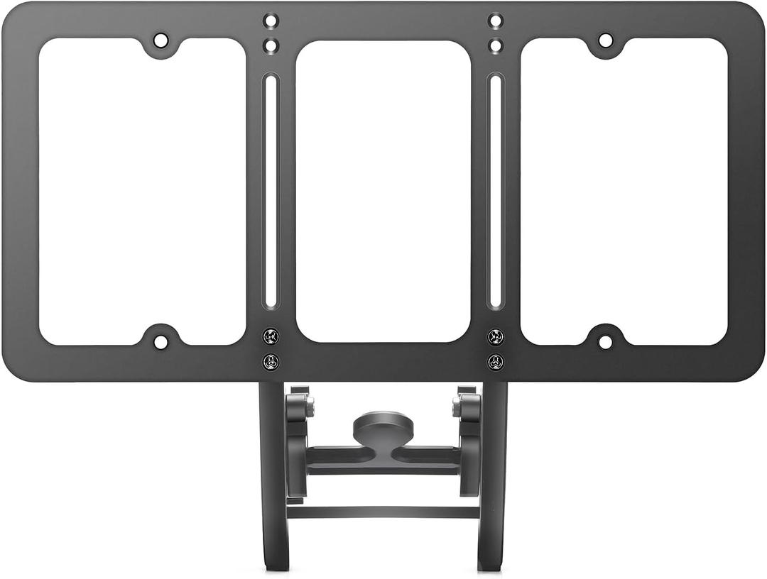 No Drill Front License Plate Holder for Tesla Model Y (2020-2024), Height-Adjustable & USA Patent-Made Front License Plate Bracket Mounting Kit with Anti Theft Features