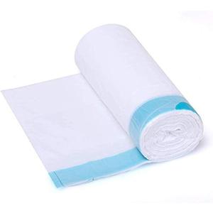 Small Drawstring Trash Bags,1.2-1.5 Gallon White Garbage Bag Home Trash Can Liners 120 Counts, 2 Pack