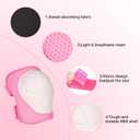Kids Protective Gear Set - Knee Pads Elbow Pads with Wrist Guards for Ages 3-12 | 3-in-1 Safety Protective Gear for Skating, Cycling, Biking, Roller Skates, Scooters (Pink, S(3-7Years))