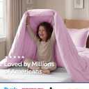 Duvet Cover Twin/Twin XL Size Set - Extra Soft Twin/Twin XL Duvet Cover 68" x 90" with 1 Pillow Sham - Hotel Luxury, Easy Care, Fade Free w/ Zipper Closures & Ties - Comfy & Breathable (Light Pink)