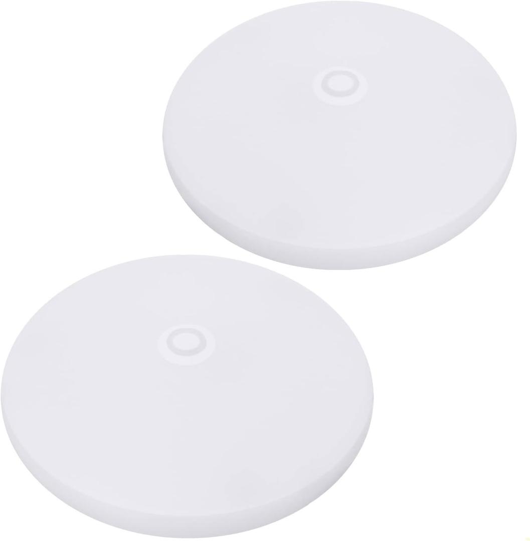 Facon 2-Pack Ultra Slim 4.5'' 12V RV Puck Lights w/Switch, SY-SM45 4000K Cool White LED Interior Lights for RVs, Camper Van, Boats, 12V Dome Light Fixture – cETL Certified