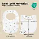 8-Pack Organic Baby Bibs for Boys, Girls - Soft Cotton Drooling and Teething Bibs for Baby Girl & Boy, Extra Absorbent, Easy to Clean & Put On for Toddler, Newborn, Infant 0-24 Months (Roarsome)