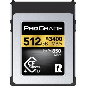 ProGrade Digital Memory Card - CFexpress 4.0 Type B for Cameras | Optimized for Express Transfer of Files & Large Storage | 512GB Gold Series