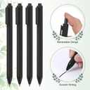 JIANTA 36 Sets Employee Appreciation Gifts Pens, Thank You Gifts Retractable Ballpoint Pen with Greeting Card, Team Inspirational Ballpoint Pen for Teacher Coworker Student Volunteer Nurse (Black)