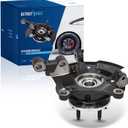 Detroit Axle - Front Steering Knuckle for 11-14 Ford Edge, Right Steering Knuckle & Wheel Hub Bearing Assembly 2011 2012 2013 2014 Replacement