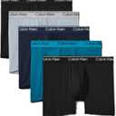 Calvin Klein Men's Micro Stretch 5-pack Boxer Brief (2 Black, 1 Teal Marine, 1 Shoreline, 1 Sleet) S