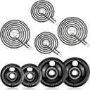 Electric Stove Burner Drip Pans WB31M19(8) WB31M20(6) and Electric Stove Top Burner WB30M1(6") WB30M2(8") Compatible for G-E Hot-point Ken-more General Electric Stove Parts by MIFLUS