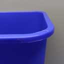 Amazon Basics Trash Can, Rectangular Commercial Office Wastebasket, Recycle Logo, 10 Gallon (Pack of 1), Blue