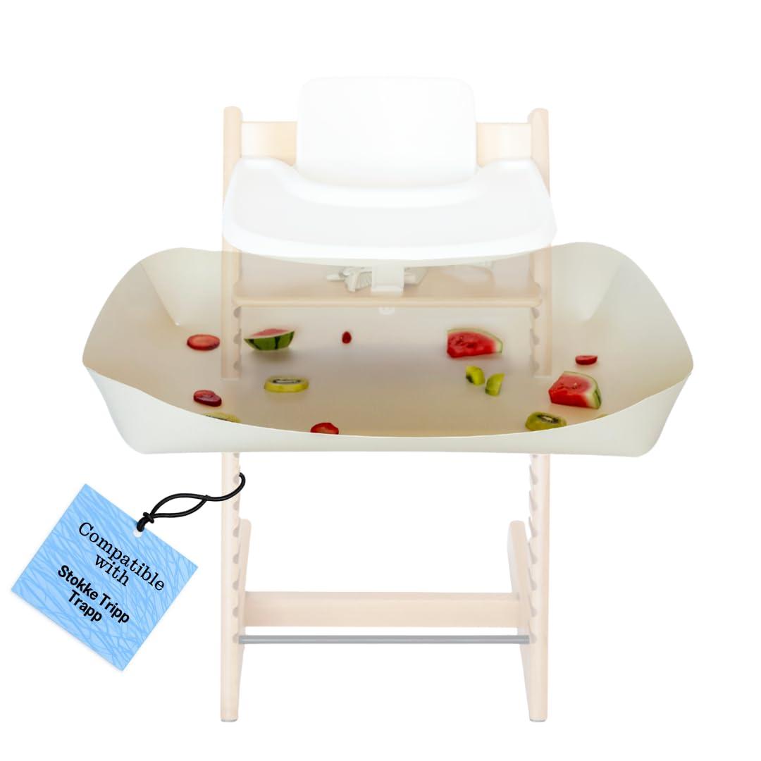 Catchy - The Food and Mess Catcher for the Stokke Tripp Trapp - Catchy Food Catching Accessory for Highchairs - Baby & Toddler Food Mat - High Chair Food Catcher - High Chair Accessories