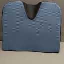 Premium Wedge Car Seat Cushion for Driving - Sciatica Seat Cushion for Car, Office, Home, Back Pain, Hip Support, Sciatica Pain Relief - Ergonomic Non-Slip Memory Foam Driving Pillow 17.5 x 15 x 3.5
