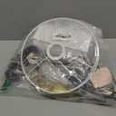 Gold Floor Lamps for Living Room, Modern Standing Lamp, White Lamp Shades, Foot Switch, Simple Pole Lamps Tall Lamp for Bedroom,Office/Living Room/Nightstand, Boho Reading Lamp(Bulb Not Included)