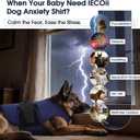 IECOii Calming Anxiety Vest for Dogs, Stretchy Stress and Anxiety Relief Wrap for Storm Fear Travel Loud Noise, Soft Adjustable Thunderstorm Jacket for Anxiety, Dark Blue, Size XL