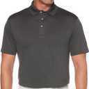 PGA Tour Men's Airflux Solid Mesh Short Sleeve Classic Golf Polo Shirt