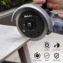 5 inch Diamond Tiles Saw Blades 5" Dry Wet Cutter Angle Grinder Diamond Blades for Porcelain Tiles Ceramic Marble Granite 125mm 5PCS