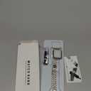 Slim Watch Band Compatible with Apple Watch 41mm 45mm 42mm 44mm 40mm 38mm Metal Stainless Steel Watchband Suitable for iWatch 10/9/8/7/6/5/4/3/2/1/SE Series Women Luxury Strap (Silver and Gold)