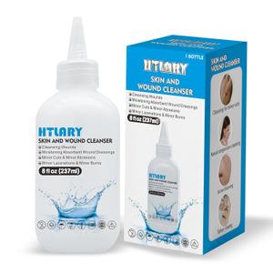 Skin and Wound Cleanser 0.9% Saline Solution. Formulated to Manage cuts, abrasions, and Minor Burns While Providing Gentle Hydration and Preparation for Absorbent dressings