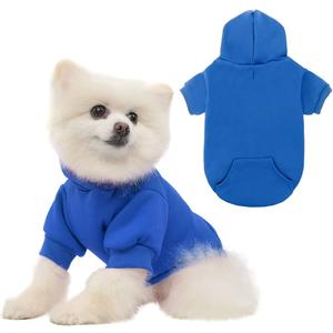 Dog Hoodie Warm Hood Dog Sweater Cold Weather M