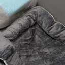 EHEYCIGA Orthopedic Dog Beds Large Sized Dog, Waterproof Memory Foam Pet Bed with Sides, Non-Slip Bottom Large Pet Bed with Washable Removable Cover, Grey (36.0"L x 27.0"W x 6.5"Th)